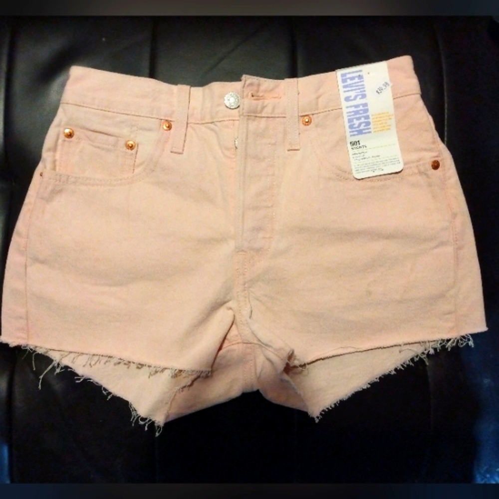 Pink Levi shorts